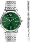 Emporio Armani Quarzuhr AR80087SET, (Set, 2-tlg., mit Armband), Armbanduhr,