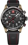 Wenger Quarzuhr Wenger 01.0543.113 Herrenuhr Terragraph Chrono 43mm 10ATM Wenger