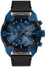 Diesel Chronograph SPIKED DZ4703, Quarzuhr, Armbanduhr, Herrenuhr, Lederarmband,