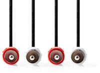 Nedis CAGB24200BK10 Audio- & Video-Kabel, Stereo-Audiokabel, Stereo-Audiokabel,
