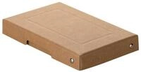 Falken Archivcontainer 5x PURE Box Nature DIN A6, F&uuml;llh&ouml;he 25 mm braun -...