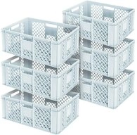 BRB-Lagertechnik Stapelbox 6x Eurobeh&auml;lter/B&auml;ckerkiste durchbrochen, LxBxH