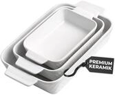 MiaMio Auflaufform Palmanova rechteckig, stapelbar, 850/1650/2900 ml, Keramik,