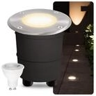 SSC-LUXon LED Gartenstrahler LED Bodeneinbaustrahler MARNE rund Optik Edelstahl