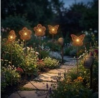 Haushalt International LED Solarleuchte, LED-Leuchtmittel fest verbaut,...