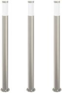 vidaXL Deckenleuchte Pollerleuchten 3er 110 cm Edelstahl IP44