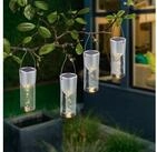 esotec LED-H&auml;ngeleuchte 4er Set Solarleuchten Smart Sticks 2800K warmwei&szlig;