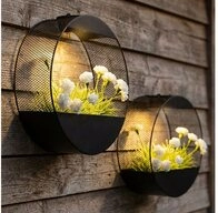 Haushalt International LED Solarleuchte, LED-Leuchtmittel fest verbaut,...