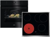 AEG Backofen-Set, mit kein Auszug vorhanden, Reinigung mit Wasser / Dampf, Timer