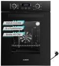 KB Elements Einbaubackofen 45 cm Einbaubackofen 50 Liter 9 Funktionen Aqua Clean