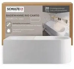 Schulte Badewanne Rio Canto, 180x80 cm Sanit&auml;racryl Wei&szlig; Komplett-Set...