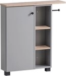 welltime Mehrzweckschrank Lugo, Breite 70 cm Holzdekor mit f&uuml;hlbarer Struktur,...