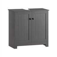 SoBuy Waschbeckenunterschrank BZR18 Badschrank Waschtisch Unterschrank mit 2...