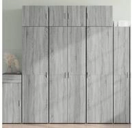 vidaXL Schrankmodule Hochschrank Grau Sonoma 70x42,5x225 cm Holzwerkstoff
