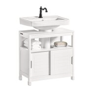 SoBuy Waschbeckenunterschrank FRG128 Badezimmerschrank mit 2 T&uuml;ren,...