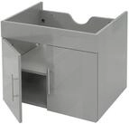 MCW Waschbeckenunterschrank MCW-D16-WU (1-St) Hochglanz-Optik, 2 T&uuml;ren,...