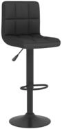 vidaXL Barhocker Barhocker Schwarz Stoff (1 St)