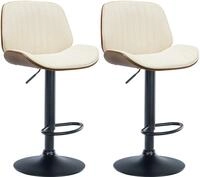 CLP Barhocker Nova (Set, 2 St., 2er), Kunstleder-Bezug, h&ouml;henverstellbar