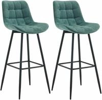 CLP Barhocker Dartford (Set, 2 St., 2er), stabiles Metall-Gestell mit...