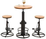 MCW Bartisch MCW-N20-S (Set, 3er), Sitzfl&auml;che und Tischplatte aus Kiefernholz...