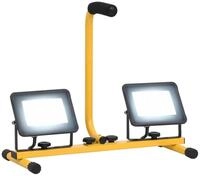 vidaXL Flutlichtstrahler LED-Fluter mit Handgriff 2x30 W Kaltwei&szlig;