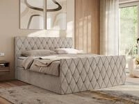 MKS M&Ouml;BEL Boxspringbett MIREN DUO (Set, Packung, Kopfteil, Topper T25/Visco, 7