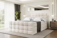 ALTDECOR Boxspringbett BRUGO-Z KING (mit Matratze und Lattenrost Topper...