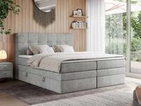 MKS M&Ouml;BEL Boxspringbett ERNI KING (T30-Schaum, Topper T25/Visco, Bettkasten),