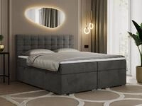 MKS M&Ouml;BEL Boxspringbett SUSAN (Set, Packung, H3-Matratze, 7 H&auml;rtezonen, T30-Schaum,