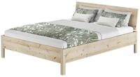 ERST-HOLZ Massivholzbett Ehebett Massivholzbett Holzbett Zirbenbett Unbehandelt...