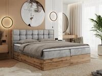 MKS M&Ouml;BEL Boxspringbett ALBERO 1 (Set, Packung, Topper T25/Visco, Stauraum,