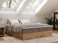 MKS M&Ouml;BEL Boxspringbett WOOD ZERO (Set, Bett, Polsterbett mit integrierten
