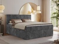MKS M&Ouml;BEL Boxspringbett TILIANO (Packung, Set, Gepolstertes Kopfteil, Topper...