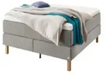 HASENA Boxspringbett grau 160 cm x 200 cm