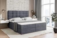ALTDECOR Boxbett BRUGO (mit Matratze Lattenrost Topper Polsterbett mit...