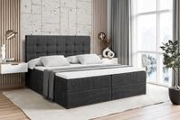 ALTDECOR Boxbett BERO (mit Matratze Lattenrost Topper Polsterbett mit Bettkasten