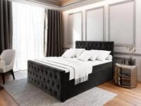 Masseno Boxbett FONDI 160x200 cm mit Bonell Matratze und Topper, Doppelbett,