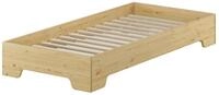 ERST-HOLZ Massivholzbett Funktionsbett Bettrahmen G&auml;stebett Kiefer Massivholz 100 x