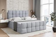 ALTDECOR Boxbett RICAR-Z (mit Matratze Lattenrost Topper Polsterbett mit Bettkasten