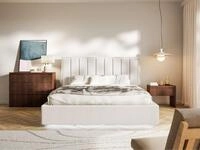 Selsey Polsterbett TOGENTS, gepolstertes Bett mit Kopfteil und wasserabweisendem