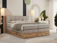 MKS M&Ouml;BEL Boxspringbett ALBERO 1 KING (Packung, Set, Polsterbett, Topper...