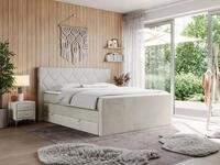 MKS M&Ouml;BEL Boxspringbett KING EIGAR (Packung, Set, Topper T25/Visco, T30-Schaum,