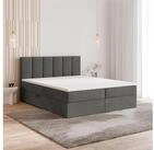 Masseno Boxbett MERIL 160x200 cm mit Bonell Matratze und Topper