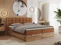 MKS M&Ouml;BEL Boxspringbett ALBERO 1 (Set, Packung, Topper T25/Visco, Stauraum,