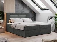 MKS M&Ouml;BEL Boxspringbett GOLD5 (Set, Packung, 7 H&auml;rtezonen, T30-Schaum, LED,