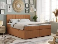 MKS M&Ouml;BEL Boxspringbett ALLY (Set, Packung, T30-Schaum, gepolsterte Kopfst&uuml;tze,