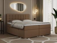 MKS M&Ouml;BEL Boxspringbett SUSAN (Set, Packung, H3-Matratze, 7 H&auml;rtezonen, T30-Schaum,
