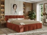 MKS M&Ouml;BEL Polsterbett NIRA Classic (Designerbett mit Bettkasten, skulpturale
