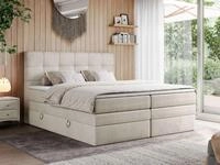 MKS M&Ouml;BEL Boxspringbett ERNI KING (T30-Schaum, Topper T25/Visco, Bettkasten),