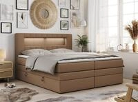 MKS M&Ouml;BEL Boxspringbett GOLD 5 KING (T30-Schaum, Topper T25/Visco, Doppelbett),
